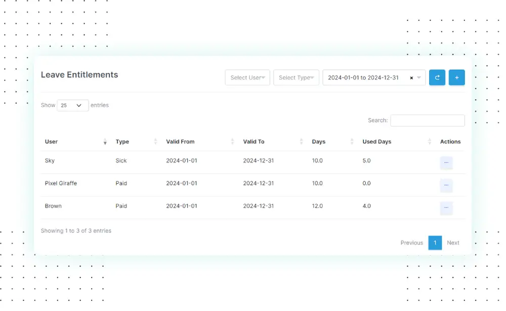 透明な有給残高