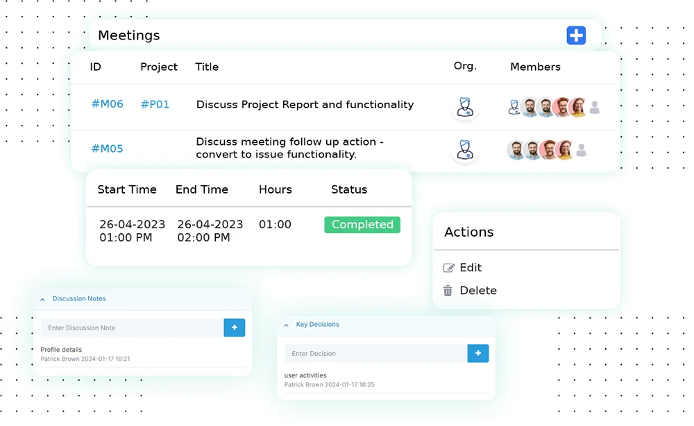 ミーティング議題作成