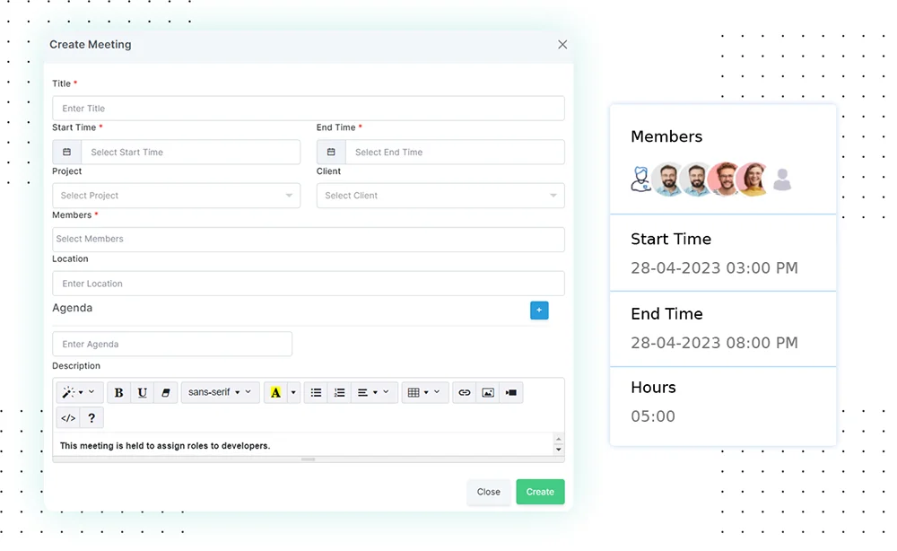 会議参加者の追跡