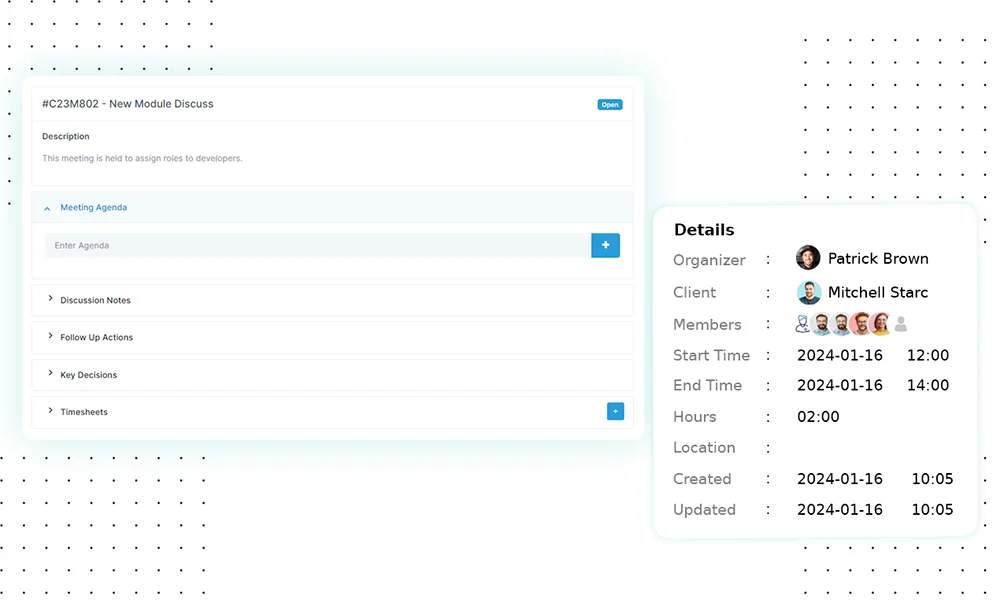 ミーティング議事録管理